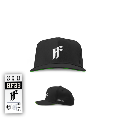 HF HomeField Black Trucker Mesh Snapback